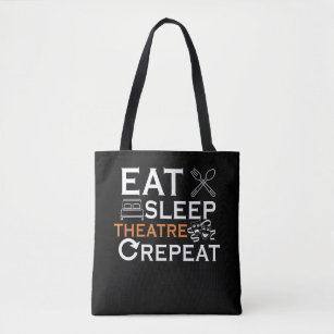 Theateractor eet Slaaptheater Musical Show Lover Tote Bag