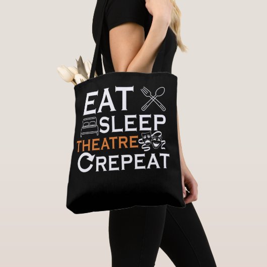 Theateractor eet Slaaptheater Musical Show Lover Tote Bag (Dichtbij)