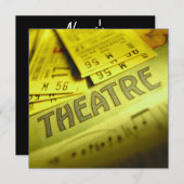 Theaterblad Muziek & Tickets Kaart (Voorkant / Achterkant)