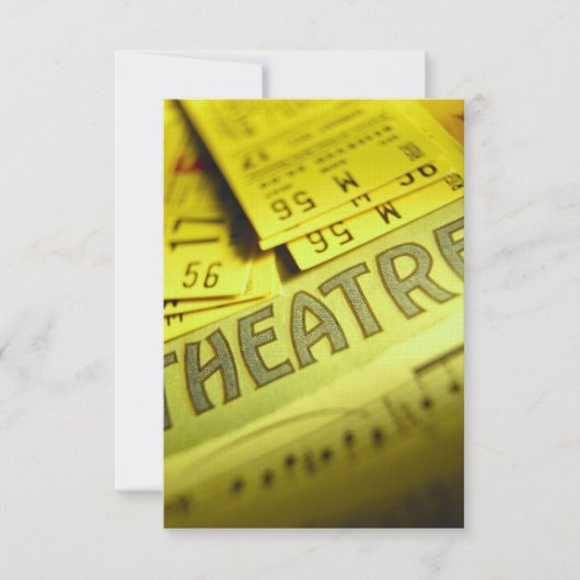 Theaterblad Muziek & Tickets Kaart (Voorkant)