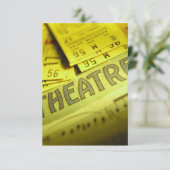 Theaterblad Muziek & Tickets Kaart (Staand voorkant)