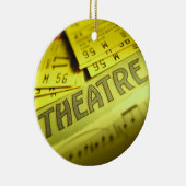 Theaterblad Muziek & Tickets Keramisch Ornament (Rechts)