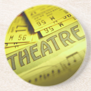 Theaterblad Muziek & Tickets Zandsteen Onderzetter