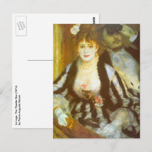 Theaterbox van Pierre Renoir,  Kunst Briefkaart (Voorkant / Achterkant)