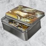 Theaterbox van Pierre Renoir,  Kunst Puzzel<br><div class="desc">La Loge, The Theatre Box (1874) van Renoir is een impressionisme liefde en romance mooie kunstschilderij. Een stel is elegant gekleed met een mooie jurk en een tuxedo. Het man en de vrouw zitten in een theaterdoos en kijken naar een optreden met operateklazen of kleine verrekijkers. Over de kunstenaar: Pierre-Auguste...</div>