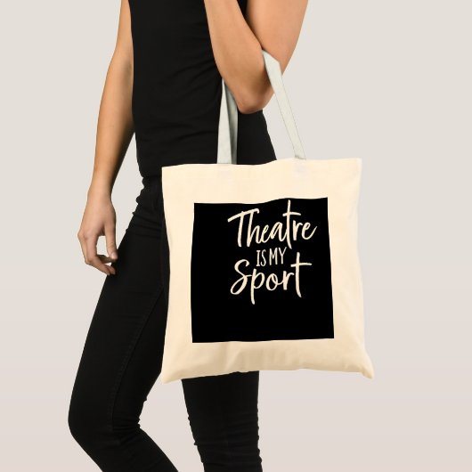 Theatercadeaus voor acteurs Musical Theater is mij Tote Bag (Voorkant (product))