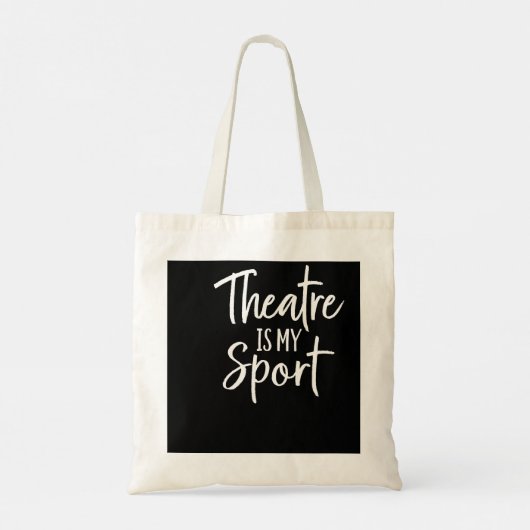 Theatercadeaus voor acteurs Musical Theater is mij Tote Bag (Achterkant)