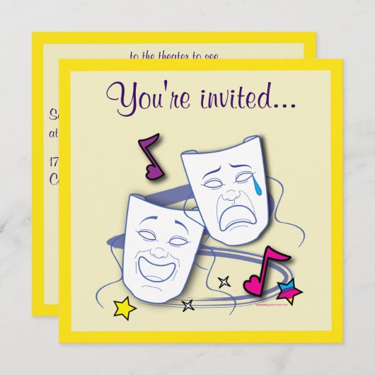 Theaterdag Kaart (Voorkant / Achterkant)