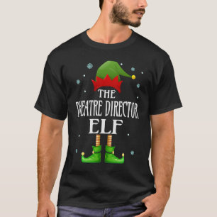 Theaterdirecteur Elf Kerstmis Familie Matching Ker T-shirt