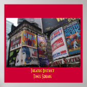 Theaterdistrict - Times Square Poster (Voorkant)
