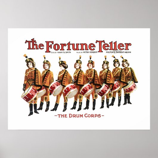  theaterdrumcorps drummer Girl Music Poster (Voorkant)