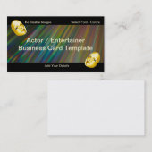 Theaterentertainer Actor Visitekaartje (Voorkant / Achterkant)