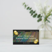 Theaterentertainer Actor Visitekaartje (Staand voorkant)