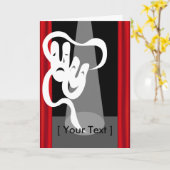 Theaterfase met Wenskaart Masker Kaart (Gele Bloem)