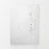 theatergeïnspireerde drievoudige bruiloft drieluik uitnodiging (Cover)