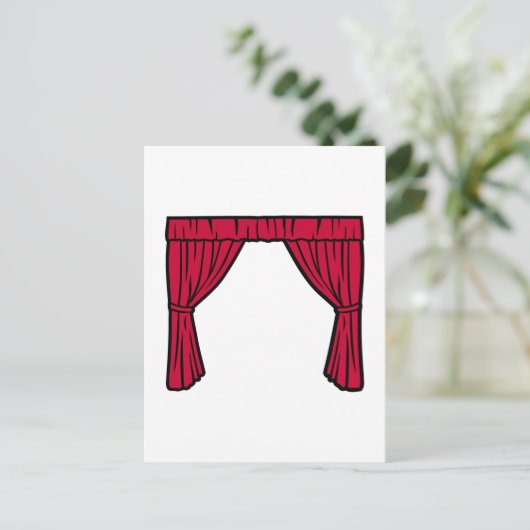 Theatergordijn Briefkaart (Staand voorkant)