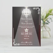 theatergordijn-kroonluchter kaart (Staand voorkant)