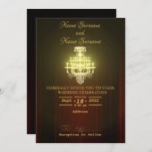 theatergordijn-kroonluchter kaart (Voorkant / Achterkant)