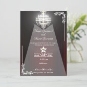 theatergordijn-kroonluchter kaart (Staand voorkant)