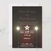 Theatergordijn-lamppost Kaart (Voorkant)