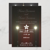 Theatergordijn-lamppost Kaart (Voorkant / Achterkant)