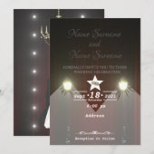 Theatergordijn-lamppost Kaart (Voorkant / Achterkant)