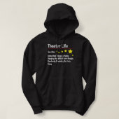 Theaterleven - Actor Theater Actrice Drama Hoodie (Design voorkant)