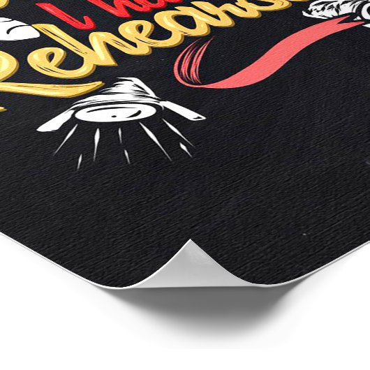 Theaterleven en theatermeisje poster (Hoek)