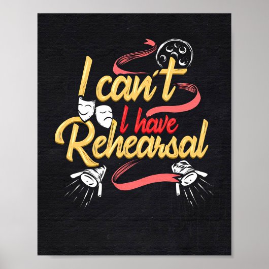 Theaterleven en theatermeisje poster (Voorkant)