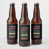 Theaterleven herhalen bier etiket (Flessen)