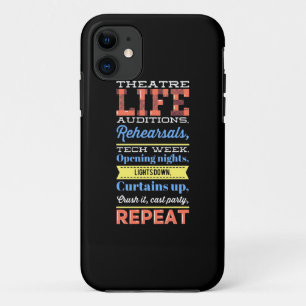 Theaterleven herhalen Case-Mate iPhone case