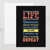 Theaterleven herhalen kaart (Voorkant / Achterkant)