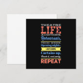 Theaterleven herhalen kaart (Voorkant / Achterkant)