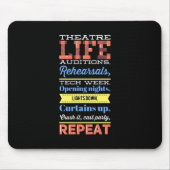 Theaterleven herhalen muismat (Voorkant)
