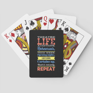 Theaterleven herhalen pokerkaarten