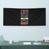 Theaterleven herhalen spandoek (Beurs)