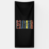 Theaterleven herhalen spandoek (Verticaal)