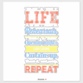 Theaterleven herhalen sticker (Vel)