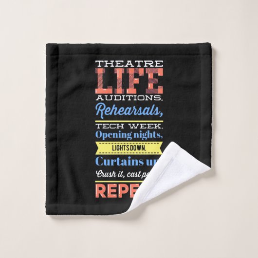 Theaterleven herhalen washandje (Wasdoekje)