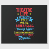 Theaterleven voor de Actor Cadeaupapier (Vlak)