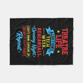 Theaterleven voor de Actor Fleece Deken (Voorkant (Horizontaal))