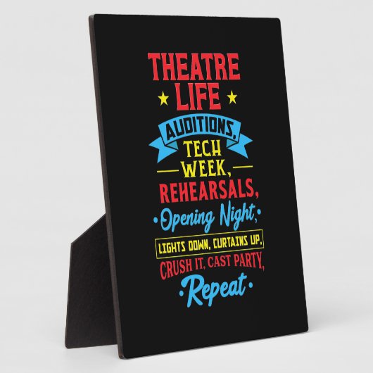 Theaterleven voor de Actor Fotoplaat (Zijkant)