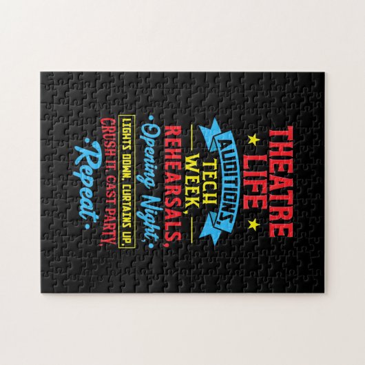 Theaterleven voor de Actor Legpuzzel (Horizontaal)