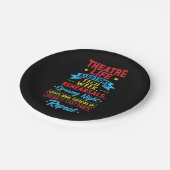 Theaterleven voor de Actor Papieren Bordje (Gekanteld)