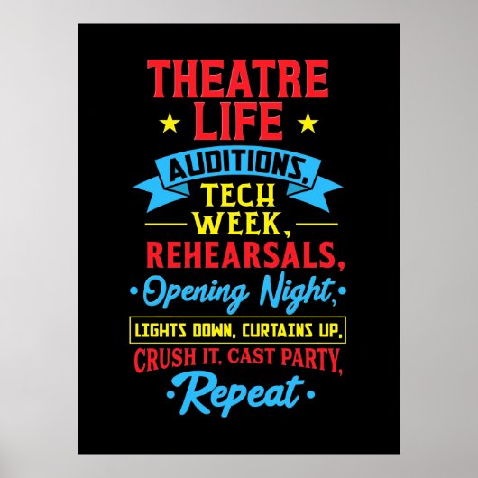 Theaterleven voor de Actor Poster (Voorkant)