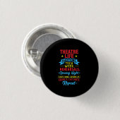 Theaterleven voor de Actor Ronde Button 3,2 Cm (Voorkant /achterkant)
