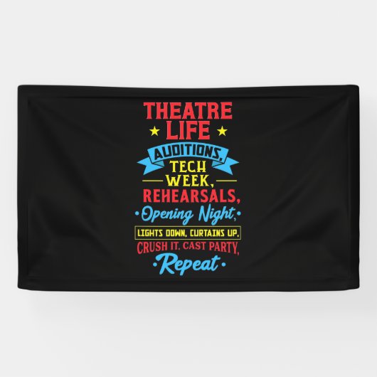 Theaterleven voor de Actor Spandoek (Horizontaal)