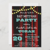 Theaterlichten Aqua Uitnodiging voor elke gelegenh (Voorkant)