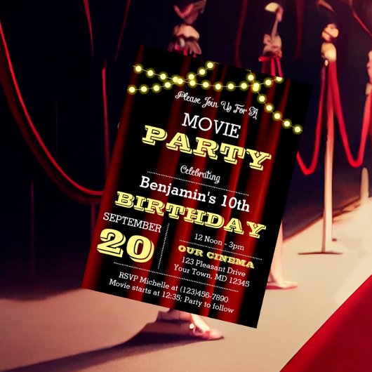 Theaterlichten Geel Uitnodiging voor Iedere Gelege