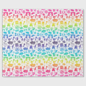 Theaterliefhebber Icons Wrapping Paper Cadeaupapier (Vlak)